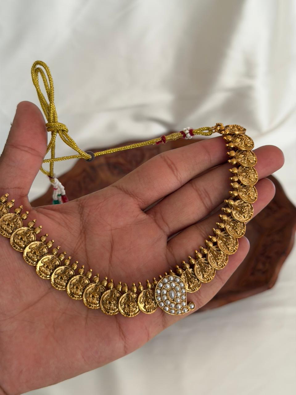 Lakshmi Coin Choker Set AN75 Anvika Jewels