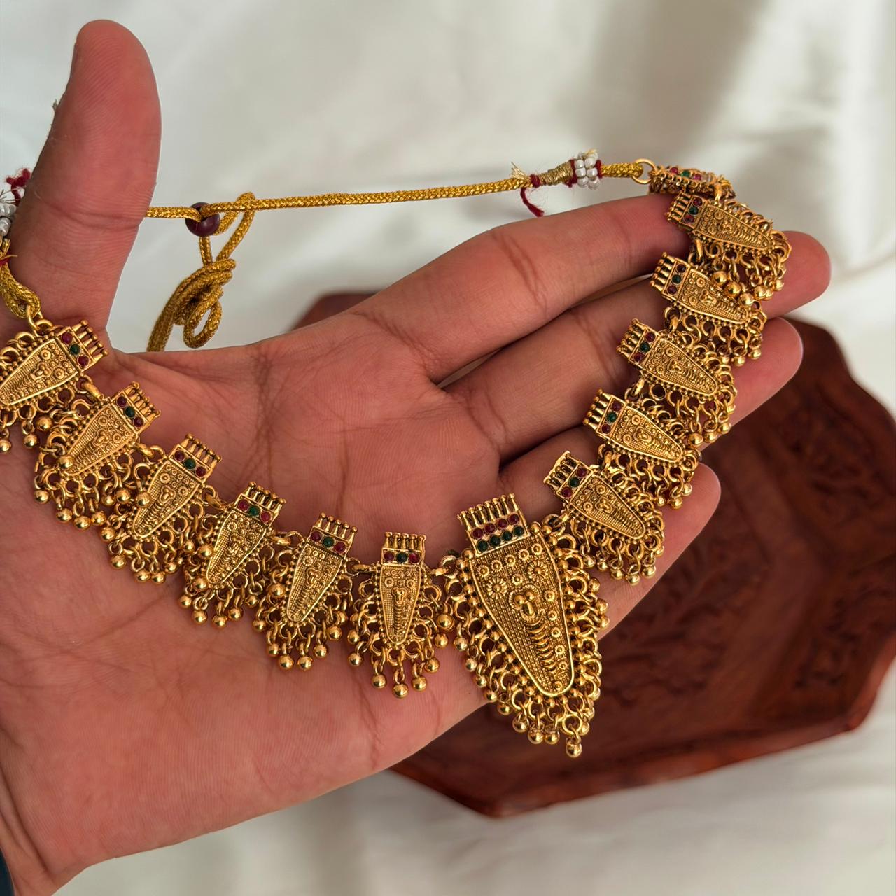 Antique Tribal Choker Set AN76 Anvika Jewels