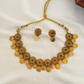 Floral Coin Necklace Set AN79 Anvika Jewels