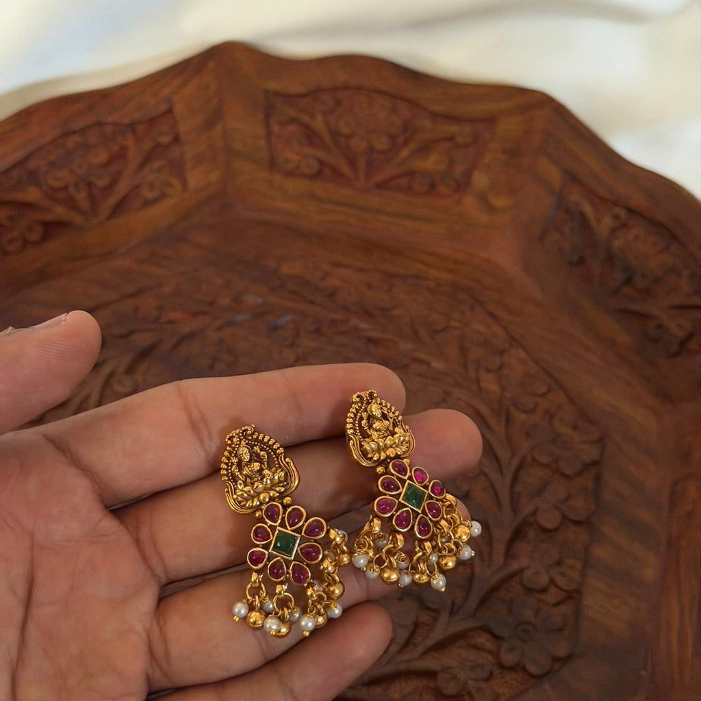 Lakshmi Coin Ruby Choker AN90 Anvika Jewels