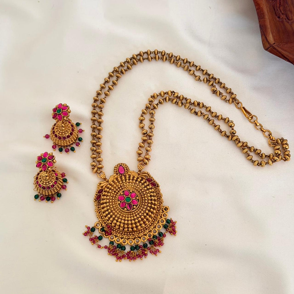 Kemp Pendant Set AN80 Anvika Jewels