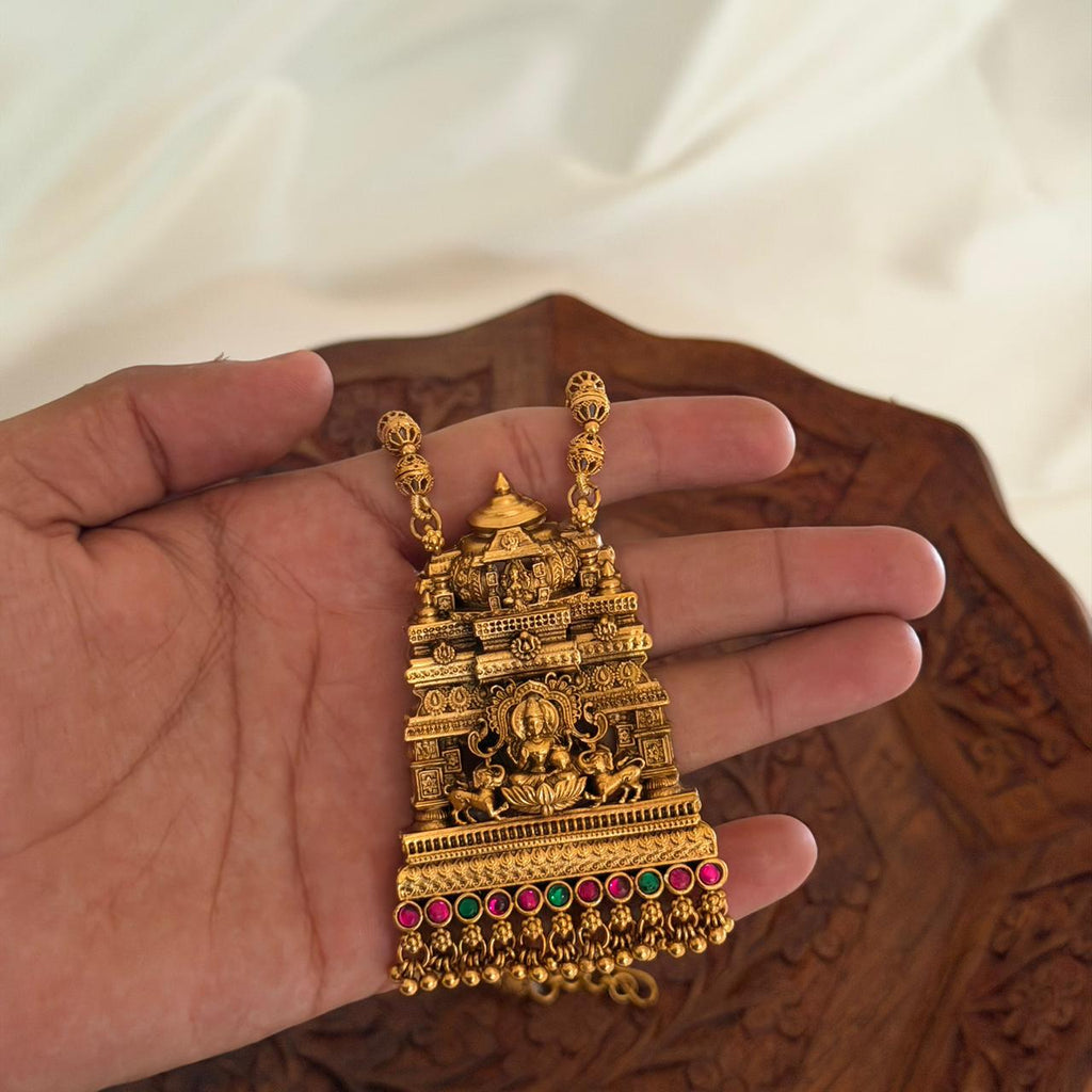Temple Pendant Set AN82 Anvika Jewels