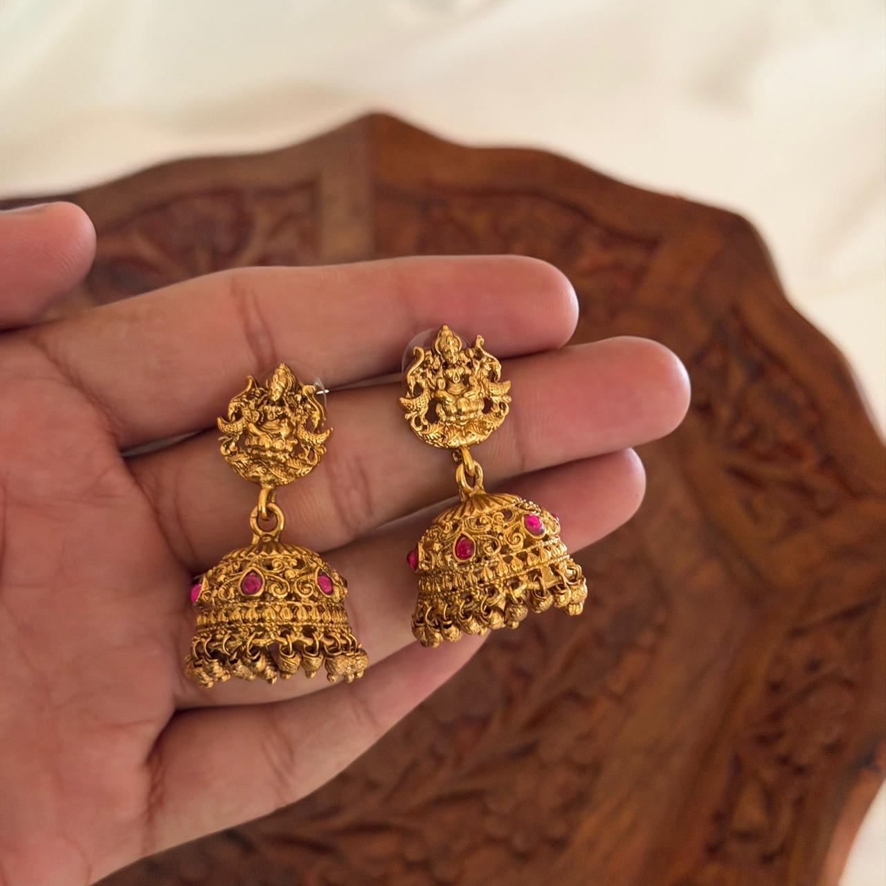 Temple Pendant Set AN82 Anvika Jewels