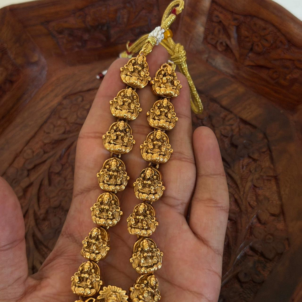 Lakshmi Elephant Temple Necklace AN92 Anvika Jewels