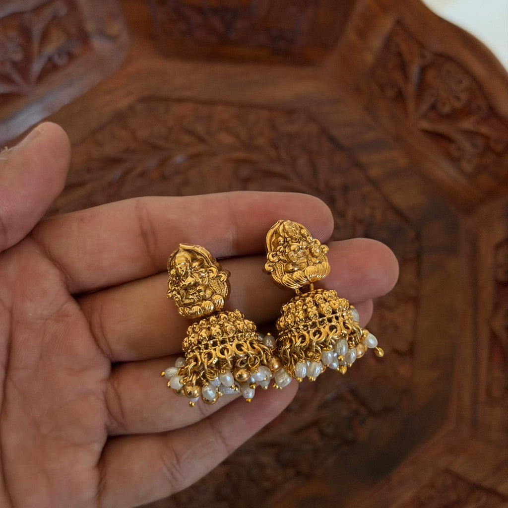 Lakshmi Elephant Temple Necklace AN92 Anvika Jewels