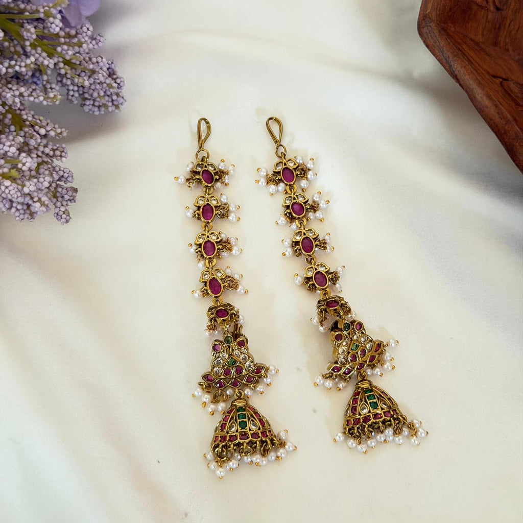 Dual Tone Long Jhumka AJ21 Anvika Jewels