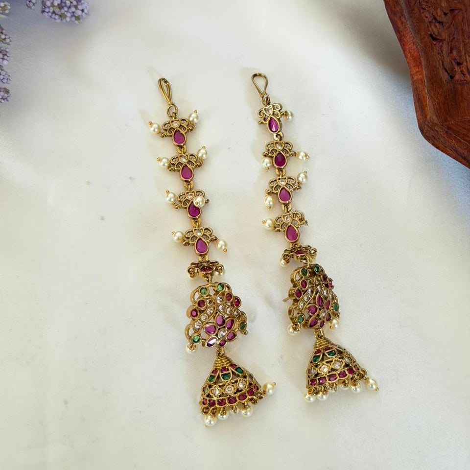 Premium Long Chain Jhumka AJ22 Anvika Jewels
