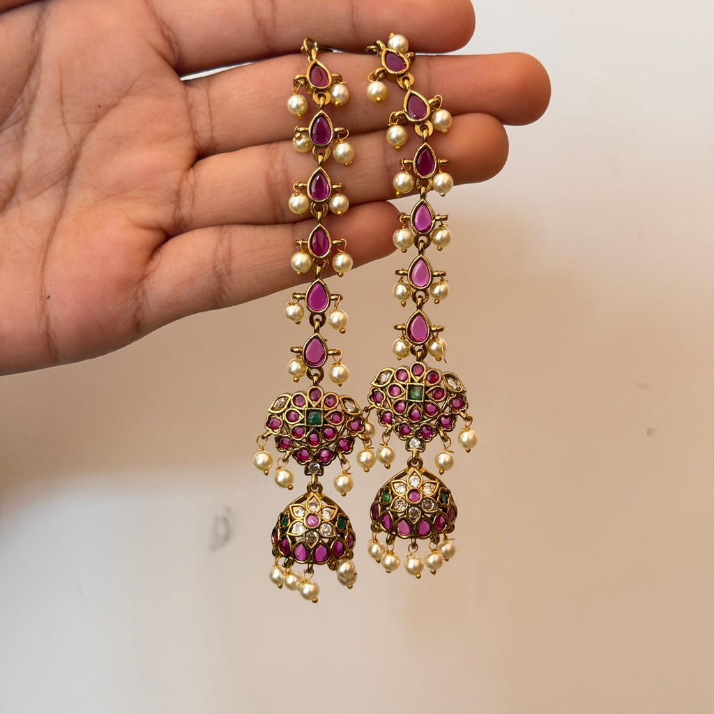 Premium Long Jhumka AJ23 Anvika Jewels