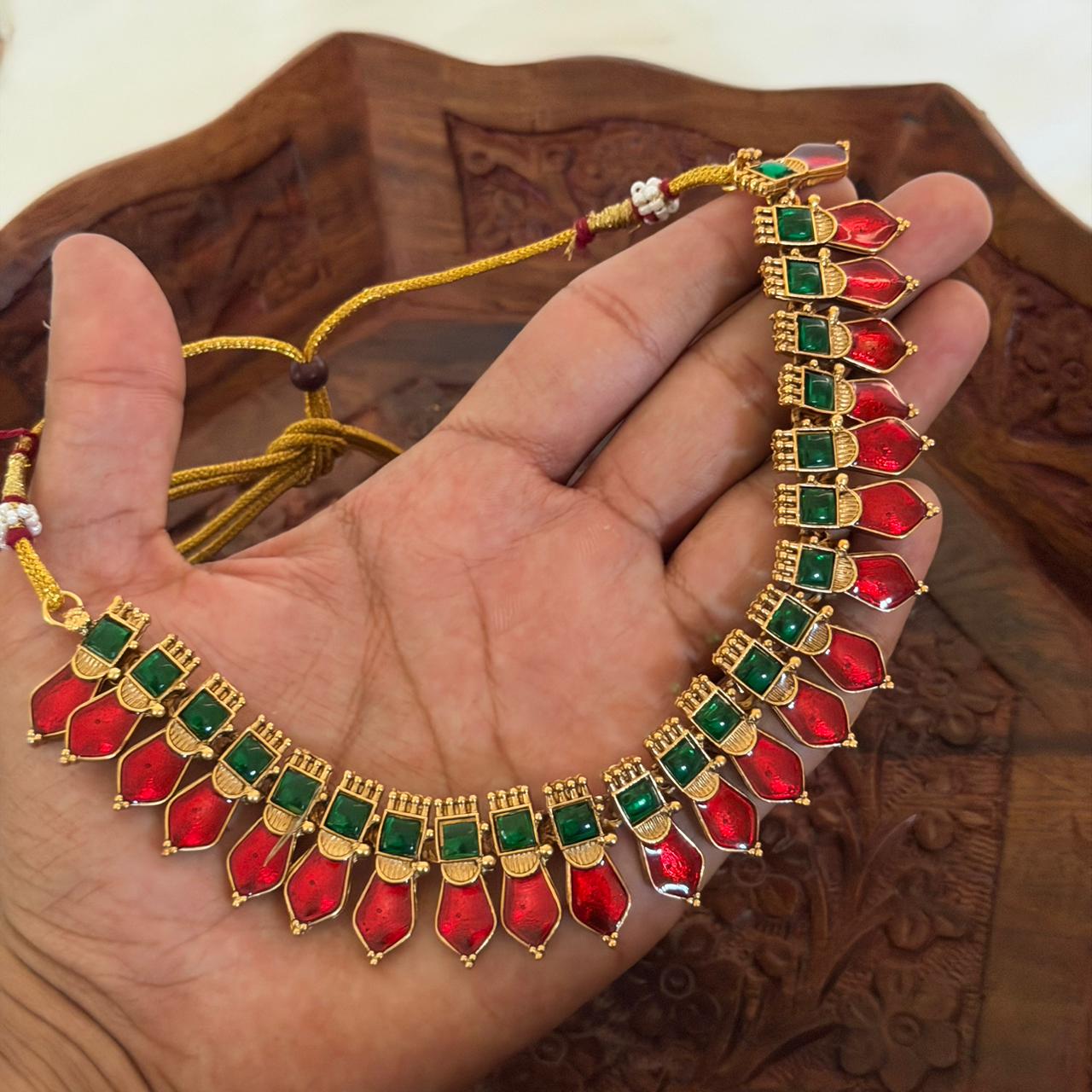 Palakka Choker Set AN95 Anvika Jewels