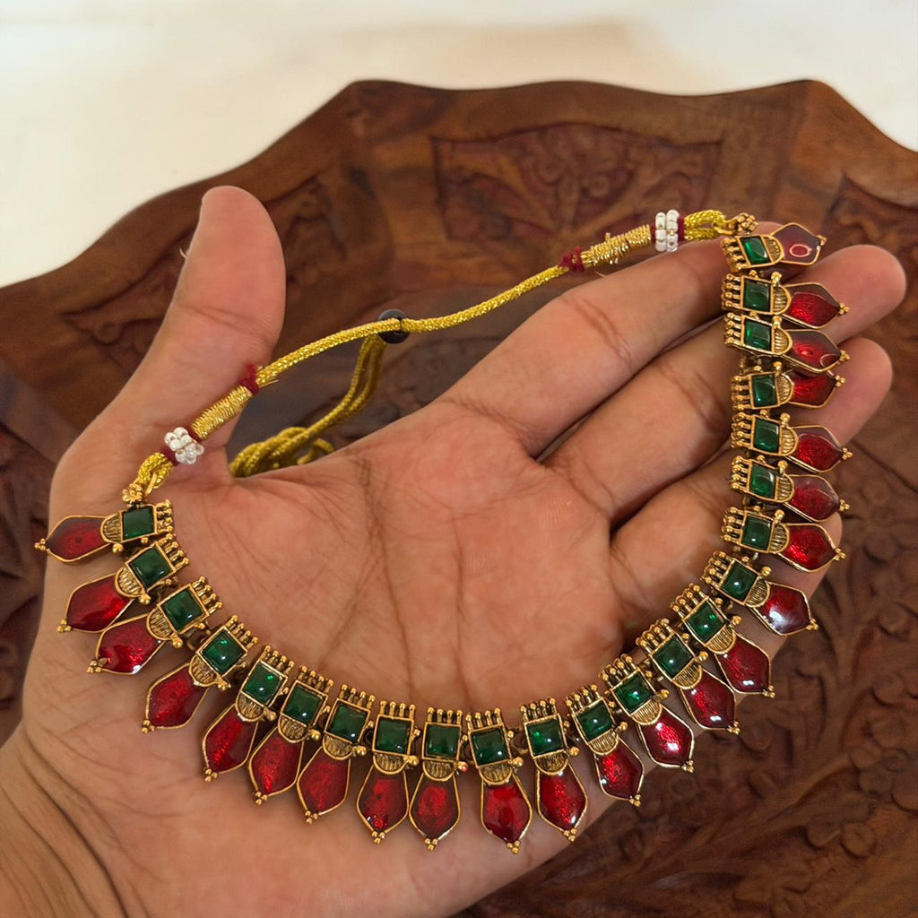 Palakka Choker Set AN95 Anvika Jewels