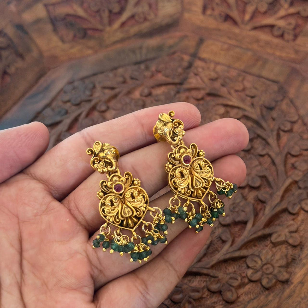 Antique Peacock Choker Set AN97 Anvika Jewels