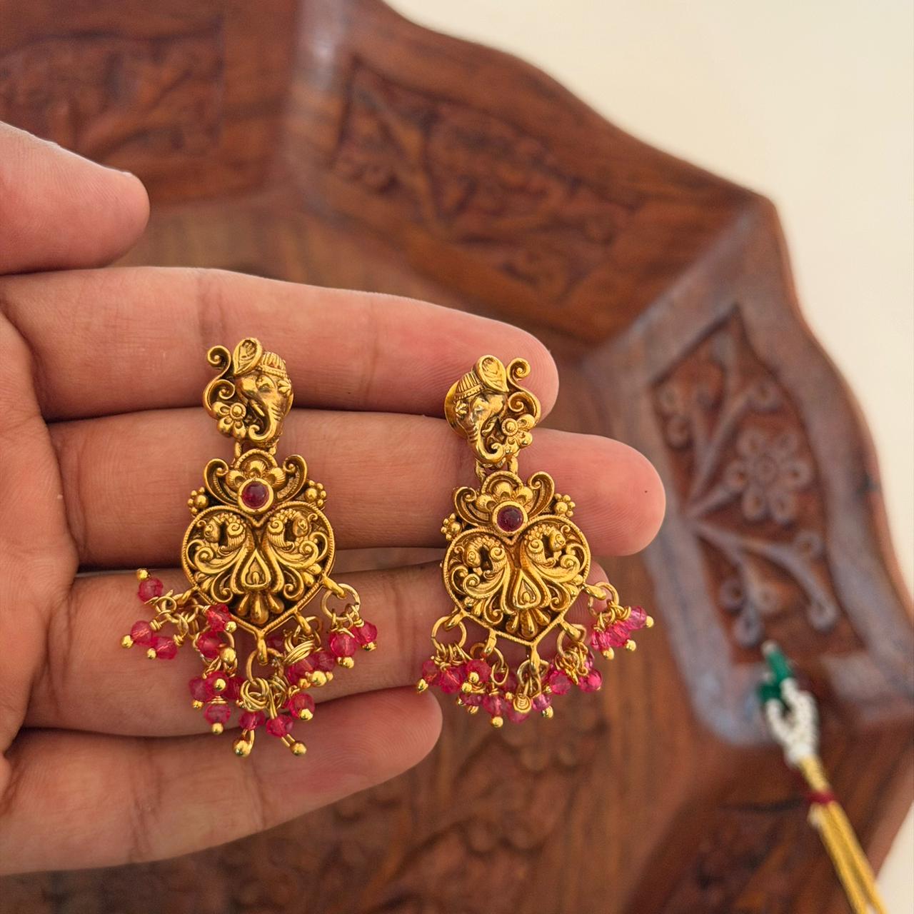 Antique Peacock Choker Set AN97 Anvika Jewels