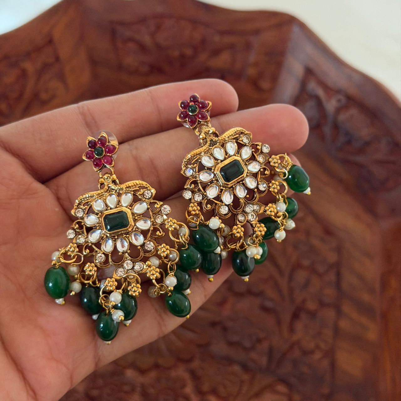 Kundan Emerald Choker AN98 Anvika Jewels