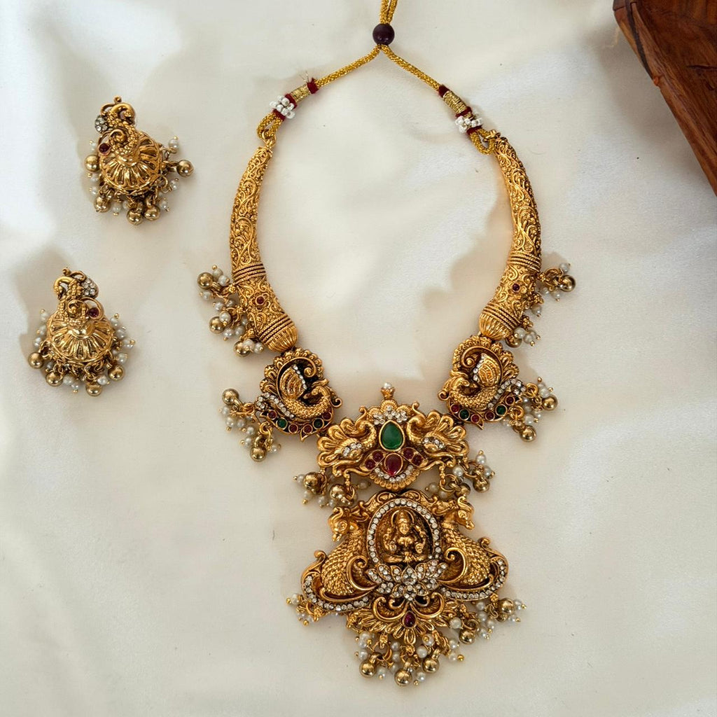 Lakshmi Antique Necklace AN99 Anvika Jewels