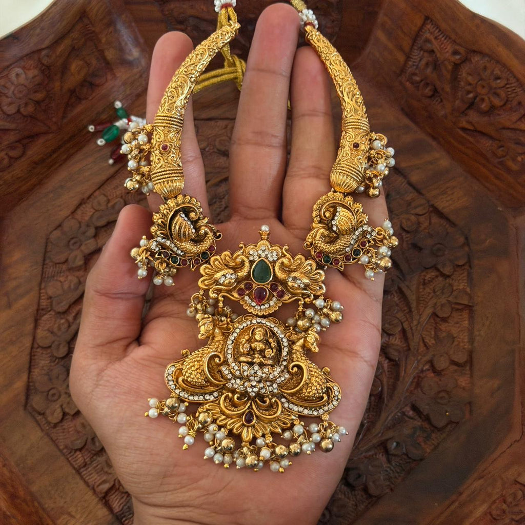 Lakshmi Antique Necklace AN99 Anvika Jewels