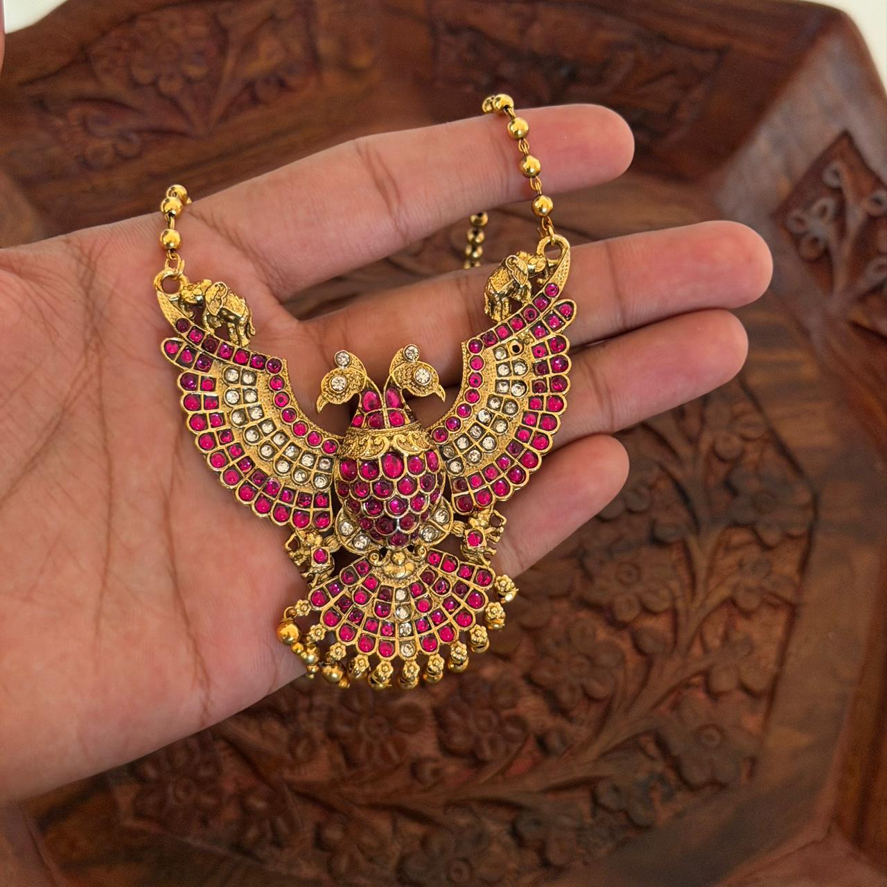 Gandaberunda Pendant Set Anvika Jewels