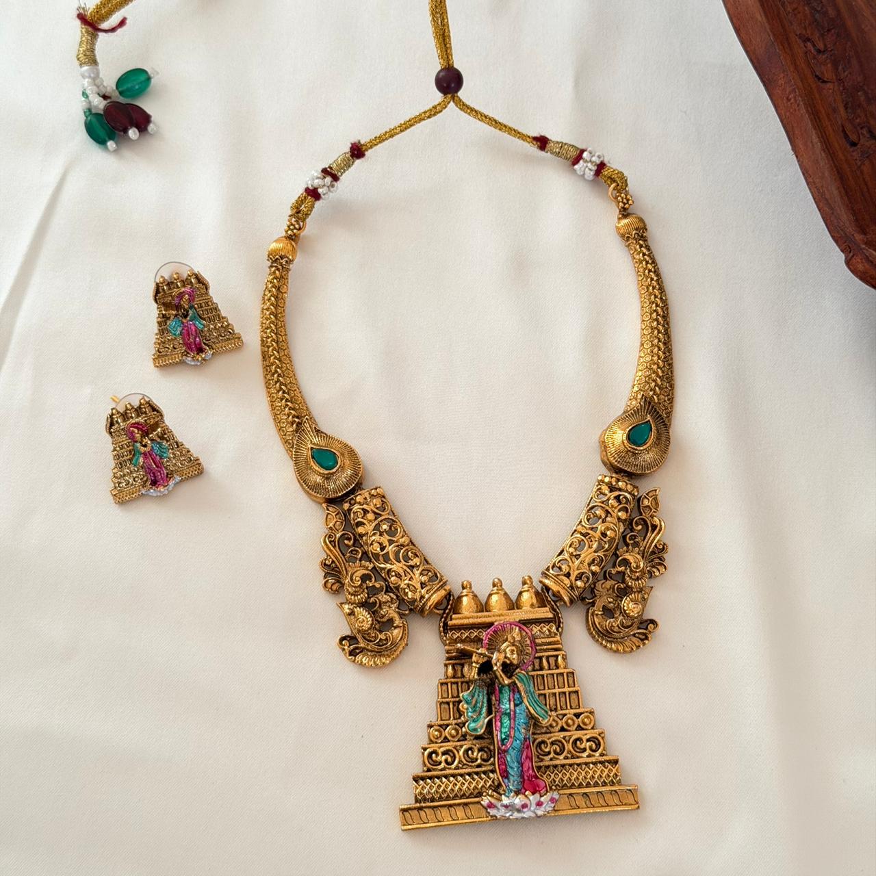 Premium Gopuram Pendant AN103 Anvika Jewels