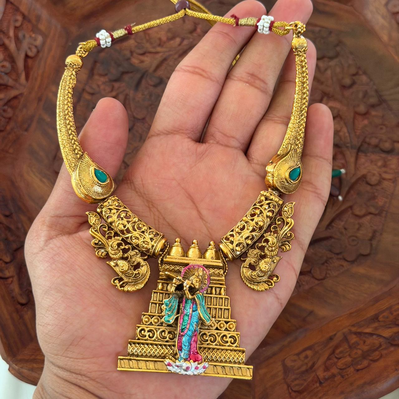 Premium Gopuram Pendant AN103 Anvika Jewels