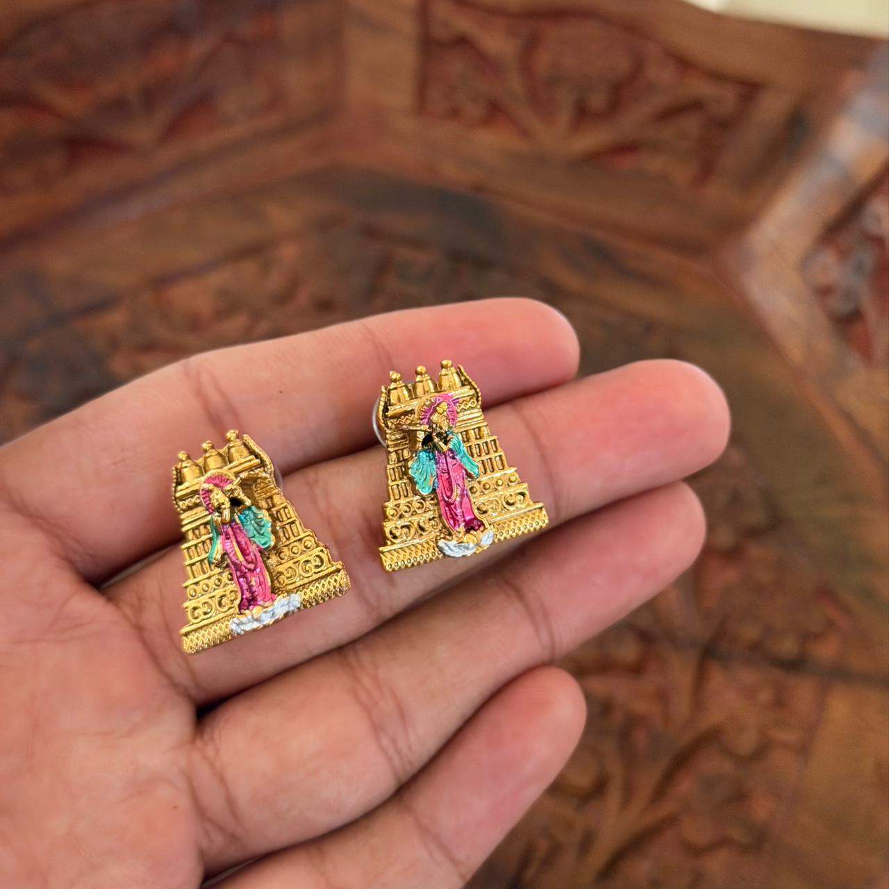 Premium Gopuram Pendant AN103 Anvika Jewels