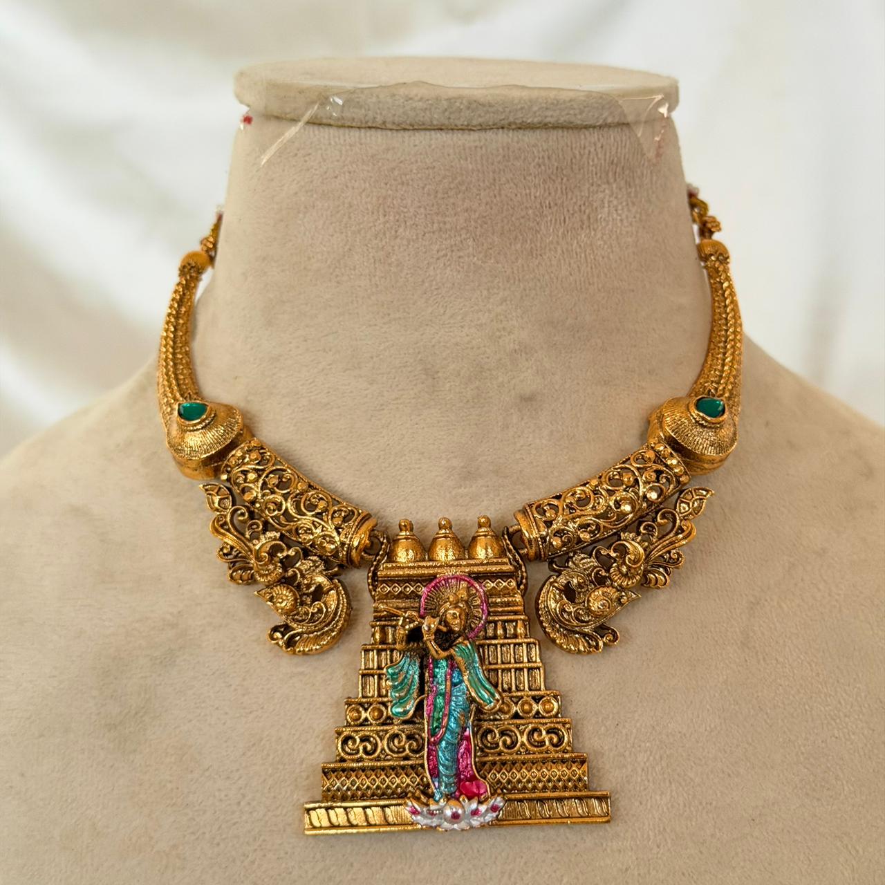 Premium Gopuram Pendant AN103 Anvika Jewels