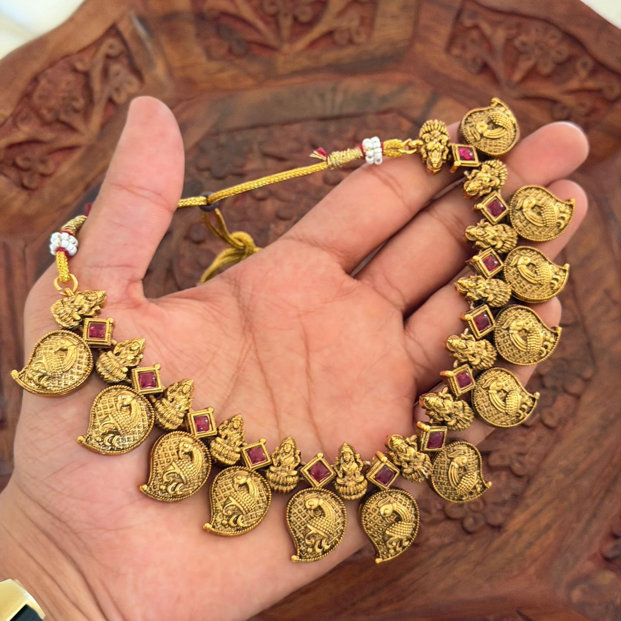 Antique Mango Necklace AN105 Anvika Jewels