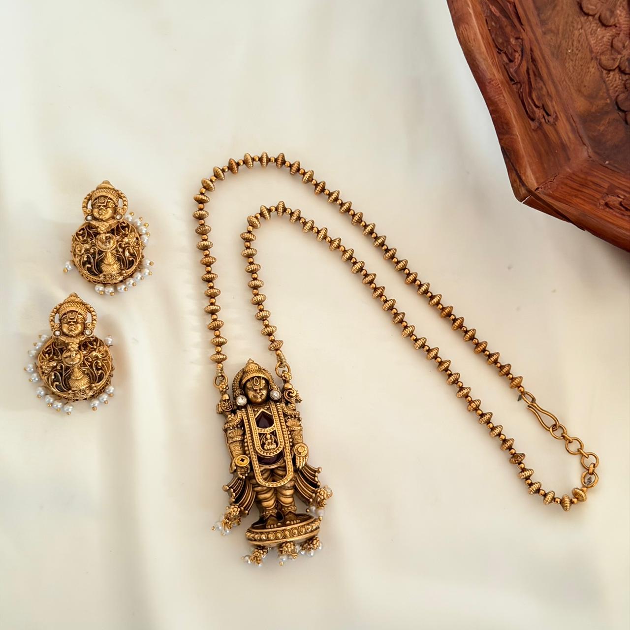 Premium Balaji Necklace AN106 Anvika Jewels