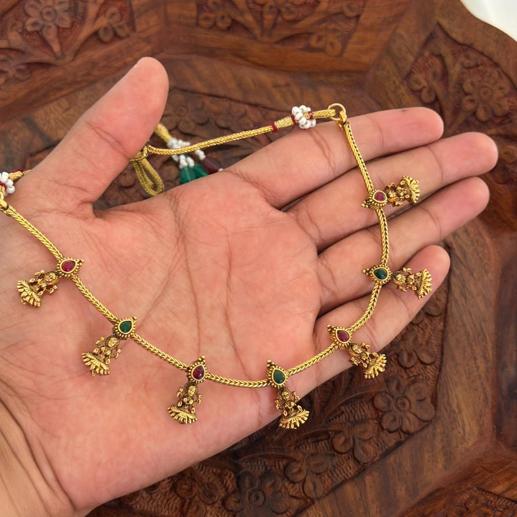 Antique Lakshmi Necklace AN108 Anvika Jewels