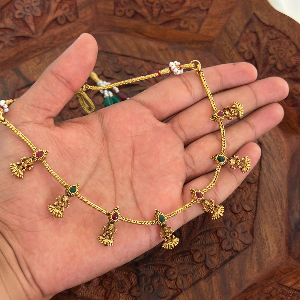Antique Lakshmi Necklace AN108 Anvika Jewels