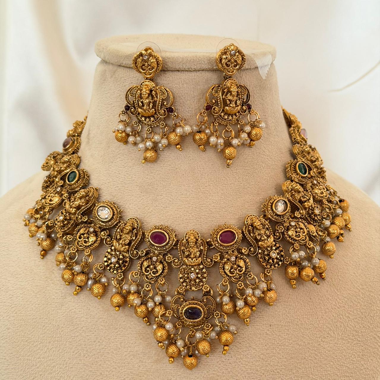 Premium Lakshmi Choker AN112 Anvika Jewels