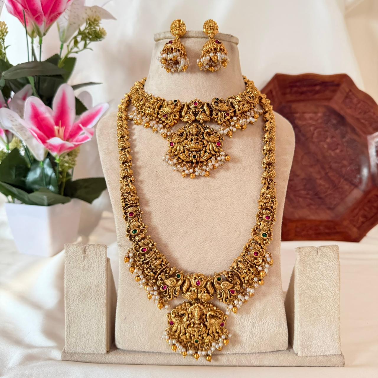 Premium Lakshmi Bridal Combo Set CS08 Anvika Jewels
