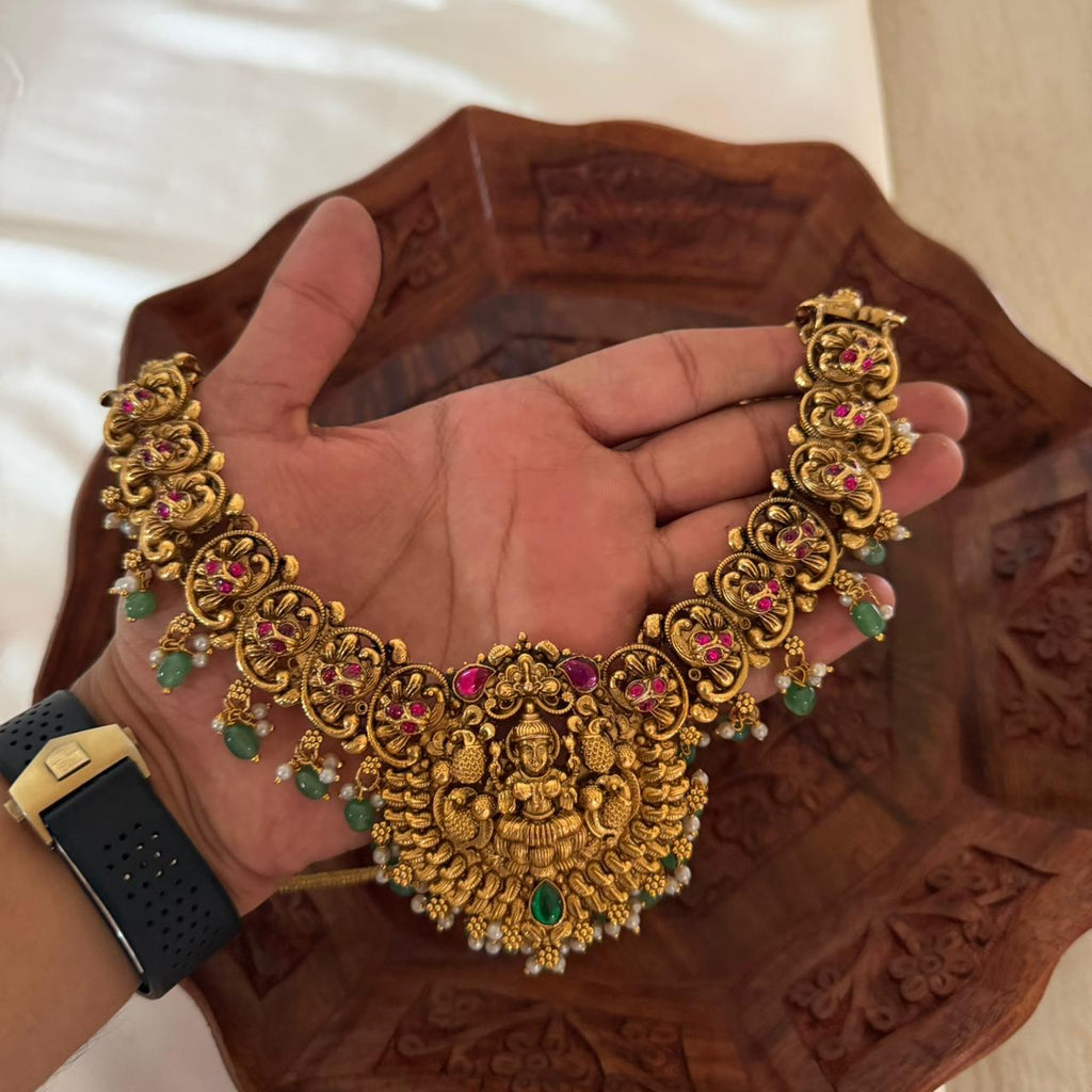 Premium Lakshmi Haram Set LH17 Anvika Jewels
