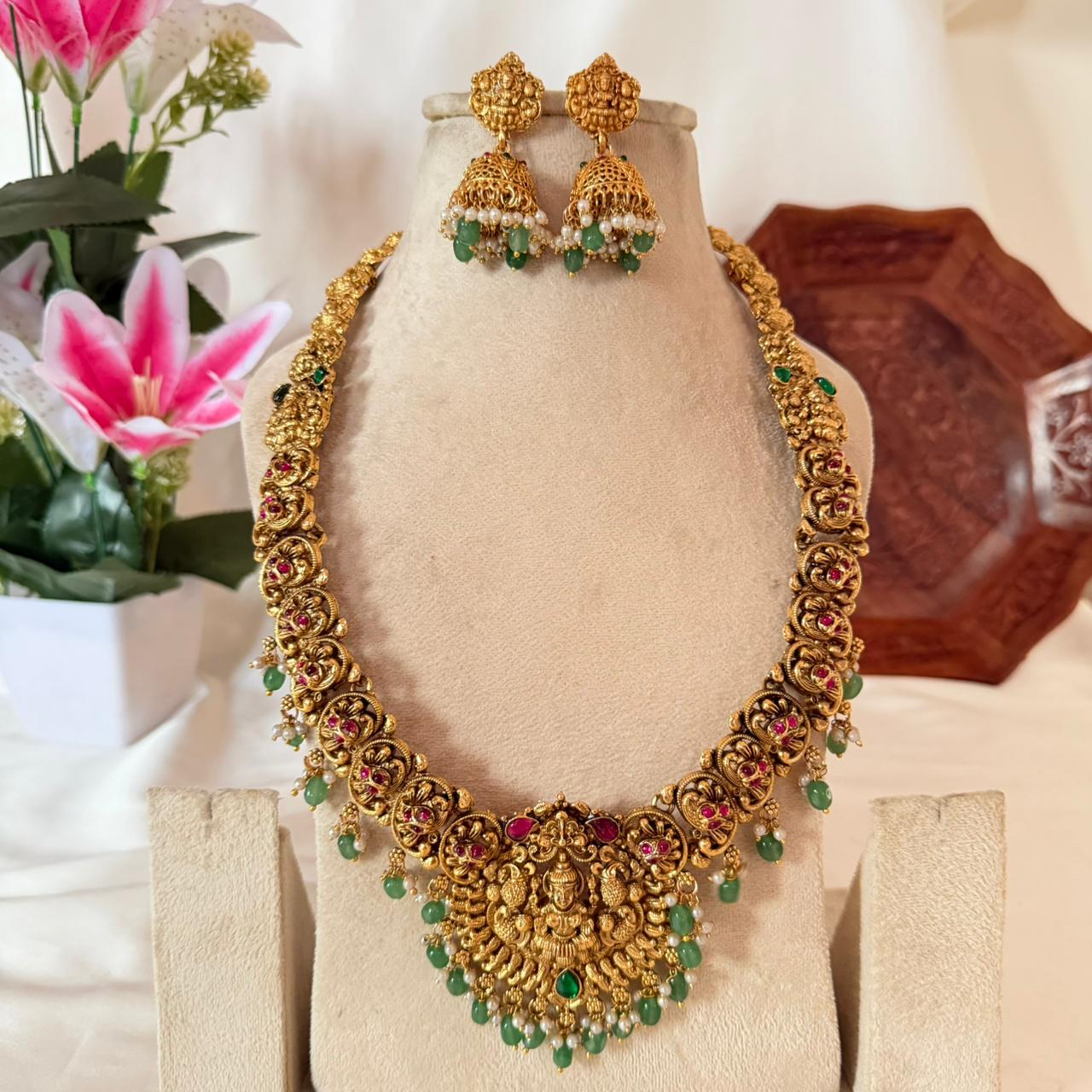 Premium Lakshmi Haram Set LH17 Anvika Jewels