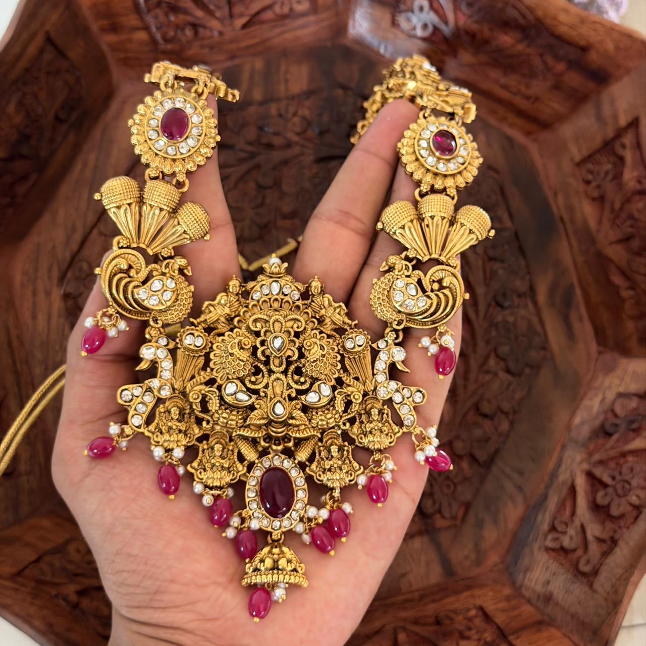 Premium Ruby Long Set LH16 Anvika Jewels