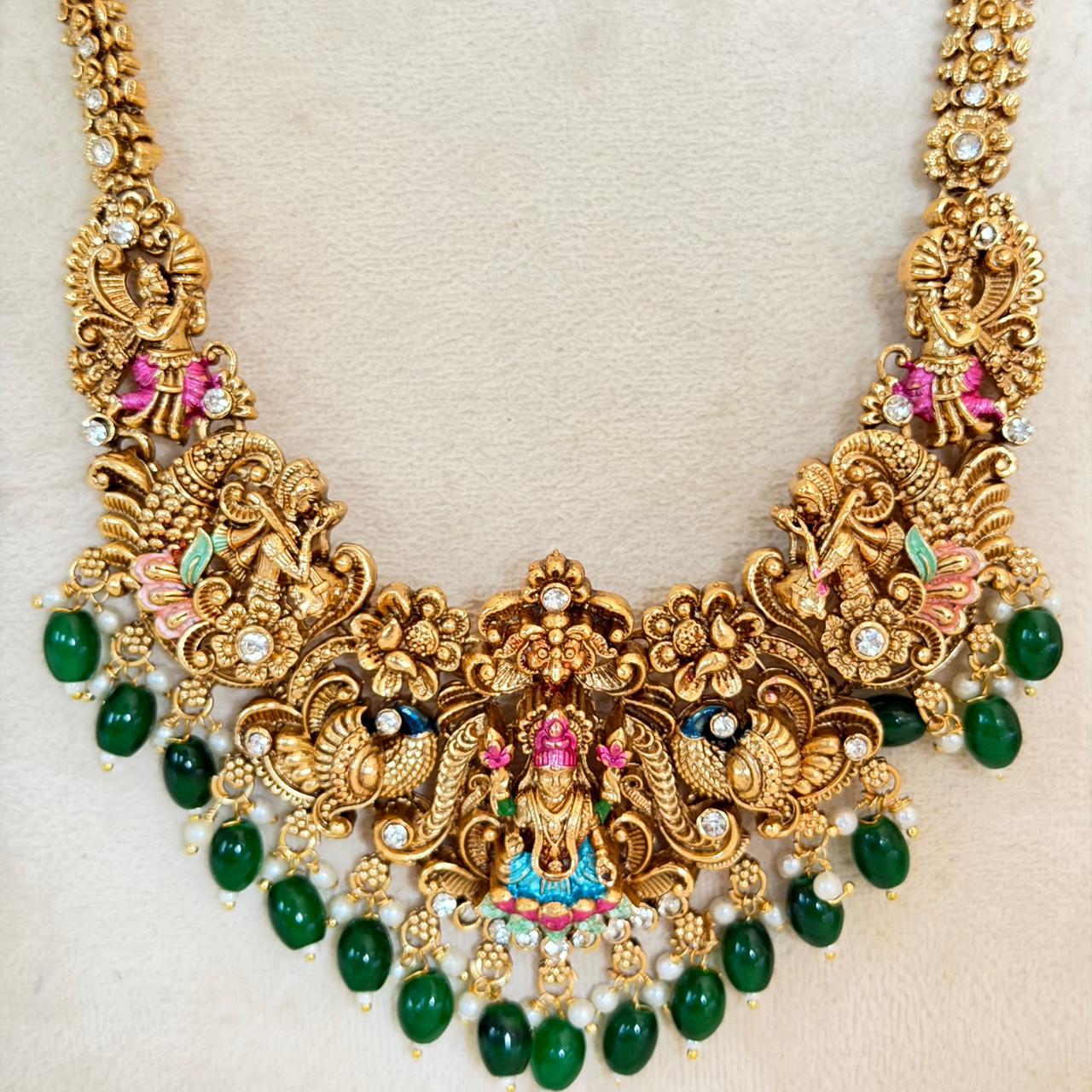 Premium Meenakari Lakshmi Combo Set CS10 Anvika Jewels