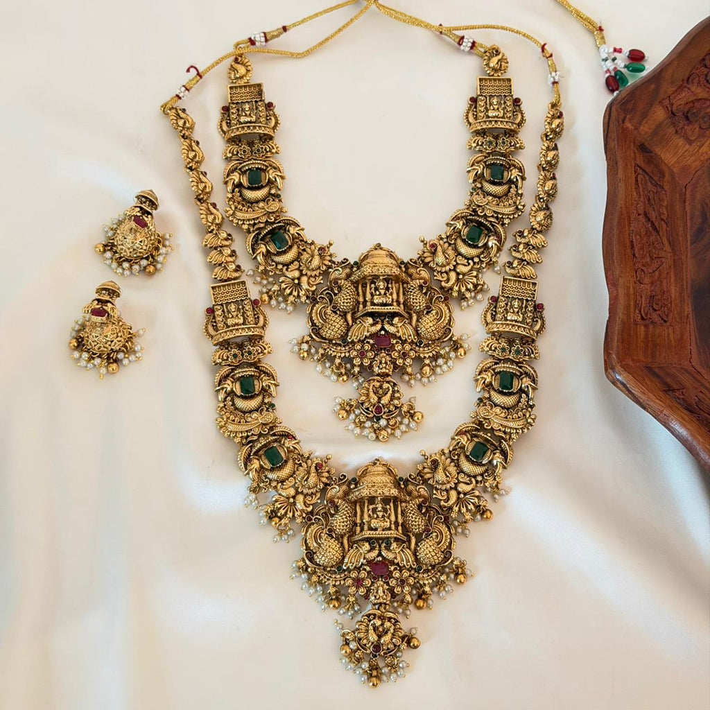Premium Temple Lakshmi Combo Set CS12 Anvika Jewels