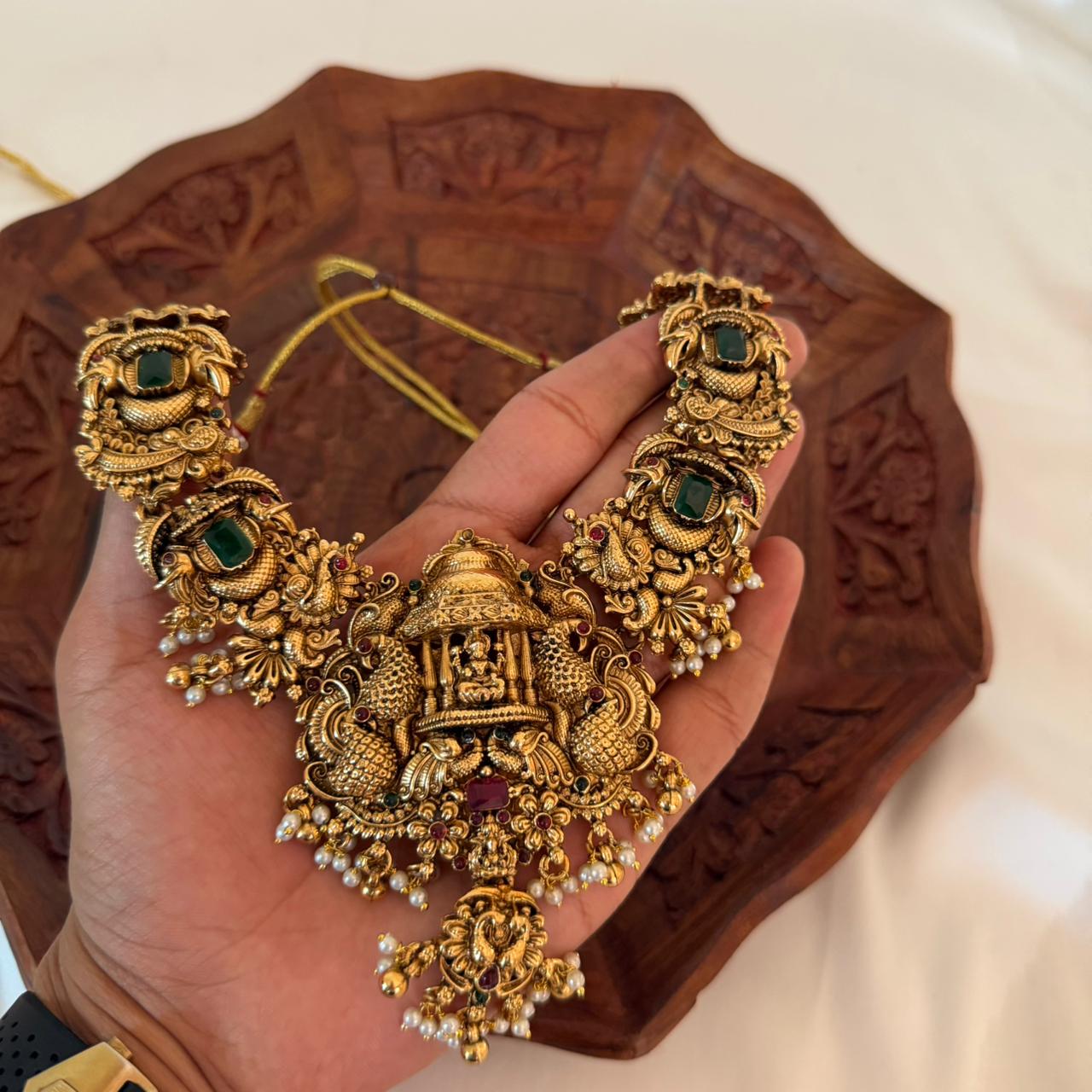 Premium Temple Lakshmi Combo Set CS12 Anvika Jewels
