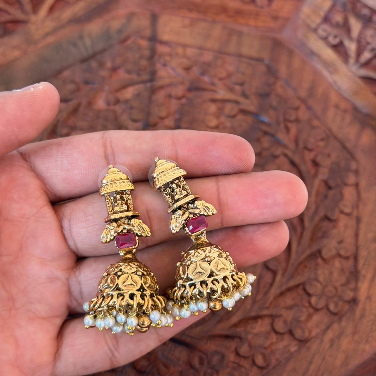 Premium Temple Lakshmi Combo Set CS12 Anvika Jewels