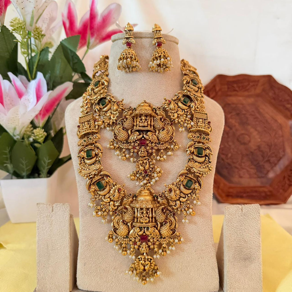 Premium Temple Lakshmi Combo Set CS12 Anvika Jewels