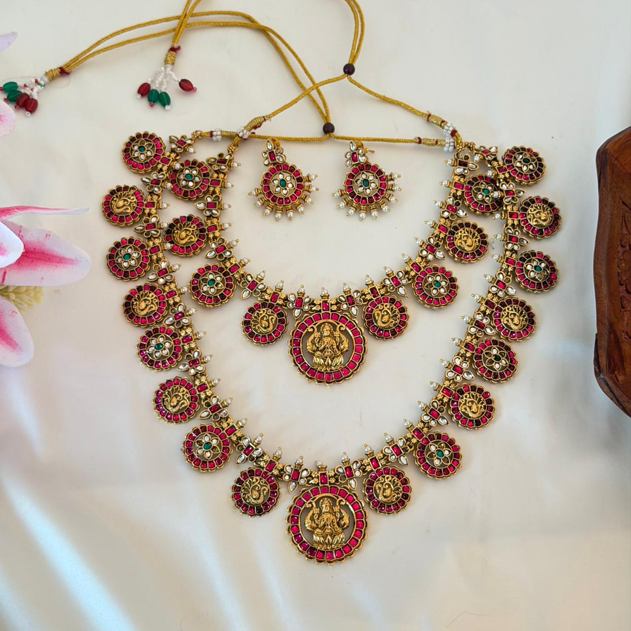 Premium Jadau Kundan Combo Set CS13 Anvika Jewels