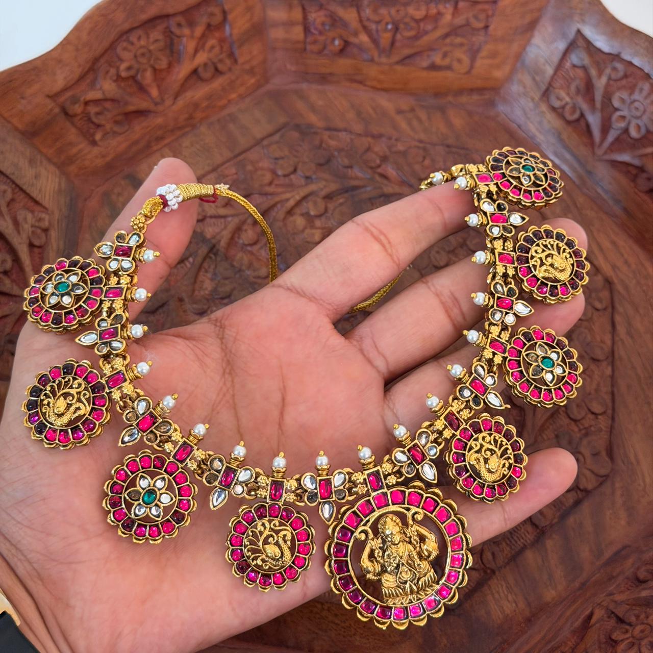 Premium Jadau Kundan Combo Set CS13 Anvika Jewels