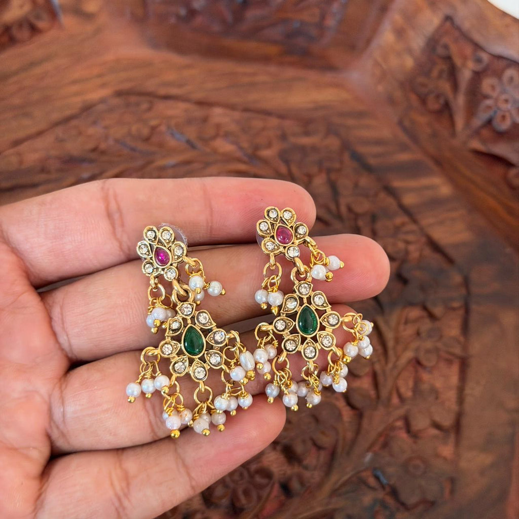Premium Kundan Pearl Choker Set AN113 Anvika Jewels