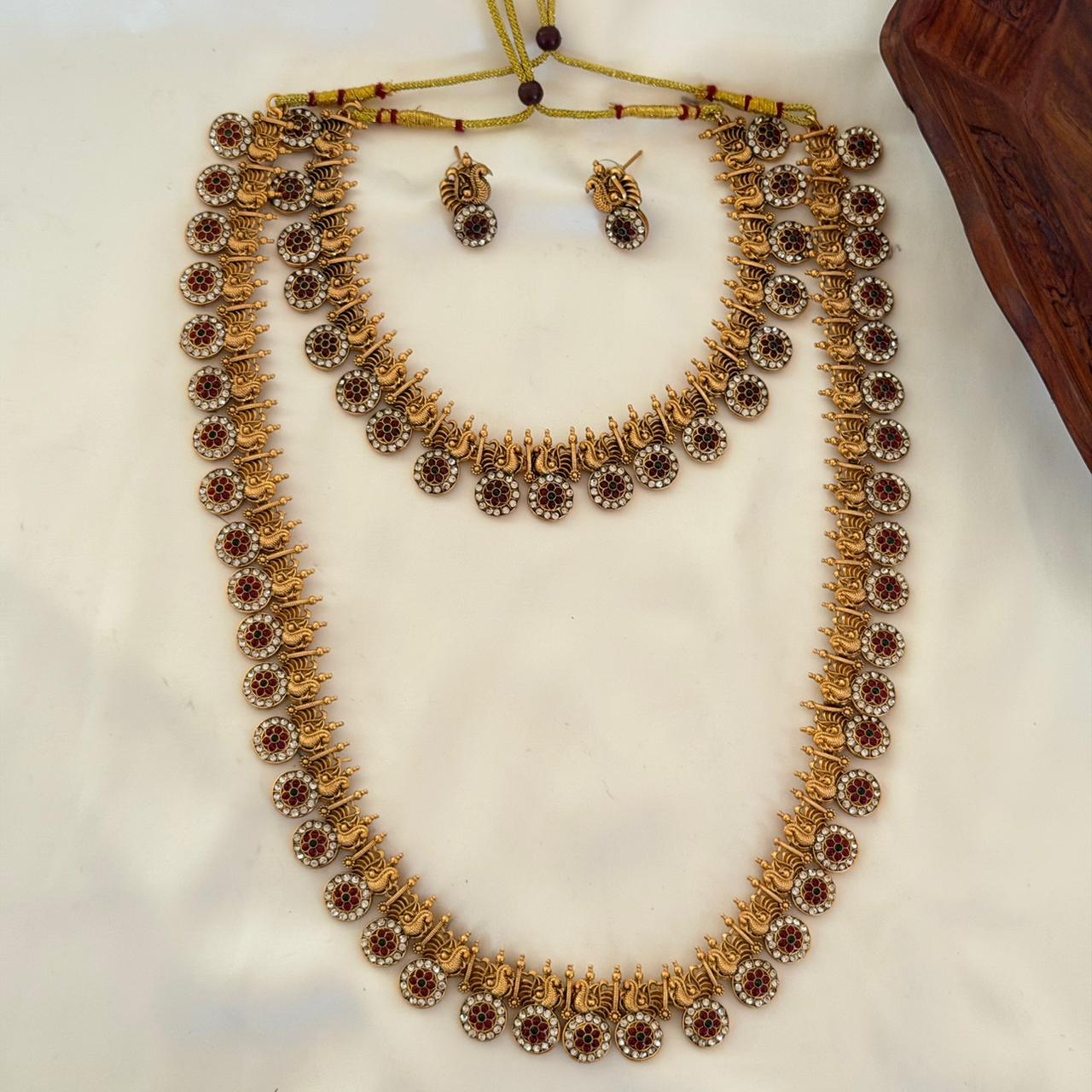 Premium Peacock Combo Set CS02 Anvika Jewels