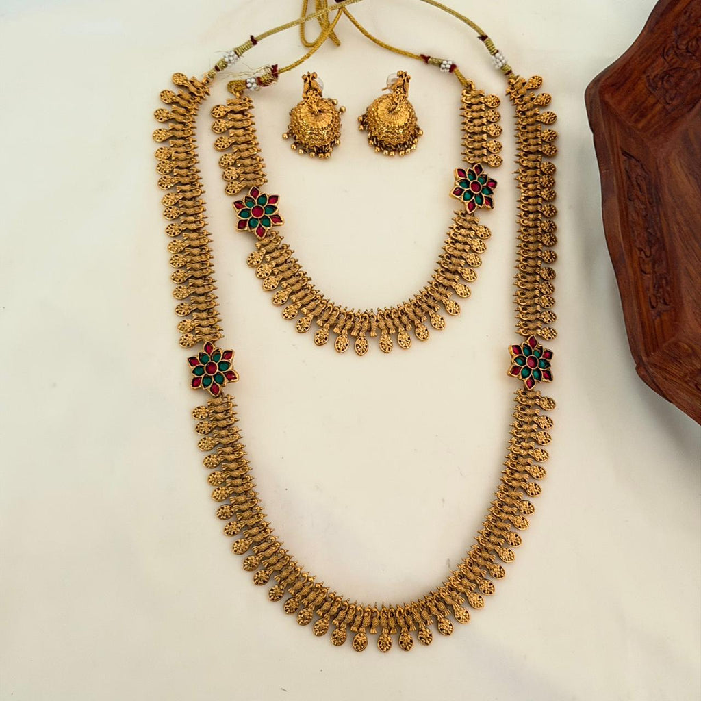 Premium Floral Bridal Combo Set CS05 Anvika Jewels