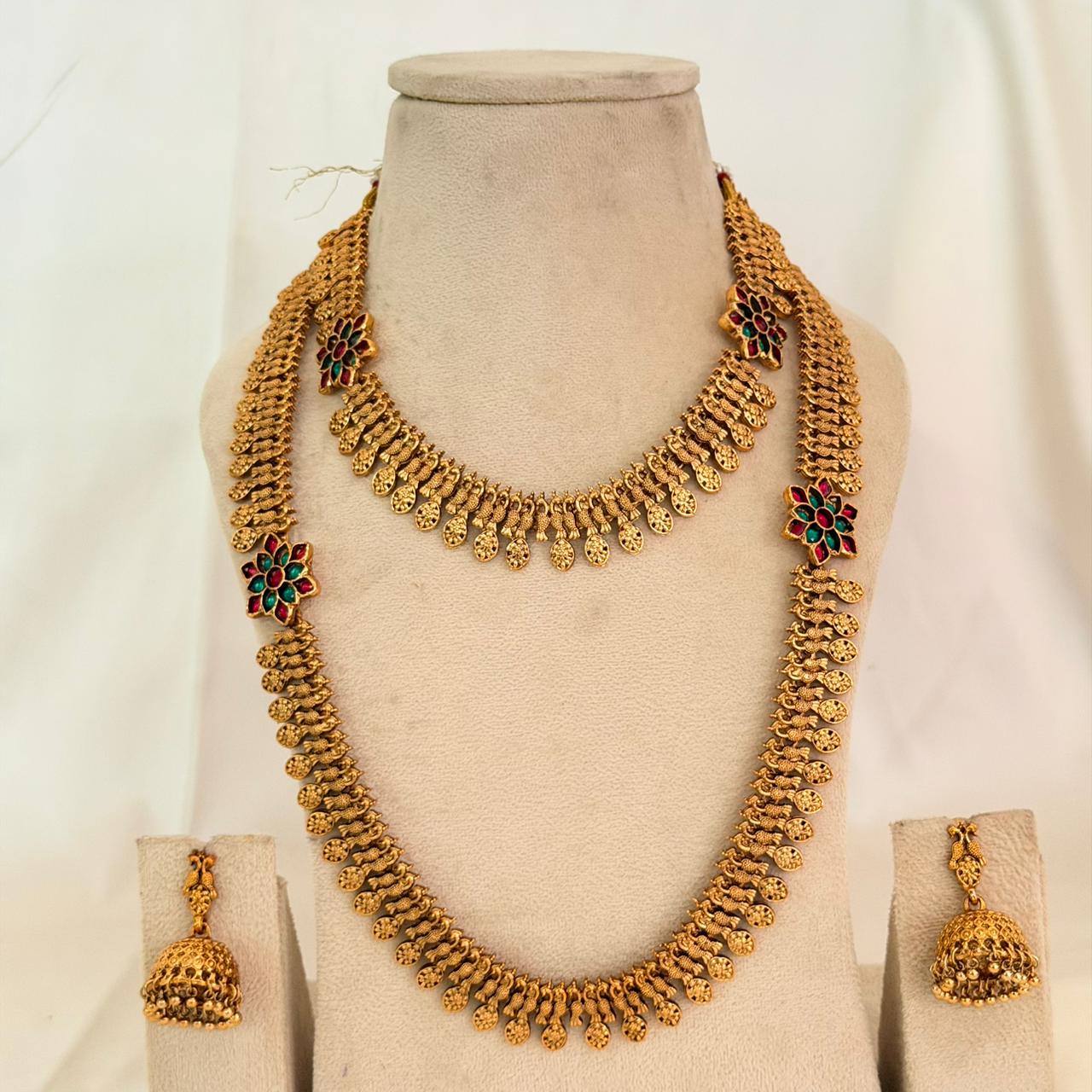 Premium Floral Bridal Combo Set CS05 Anvika Jewels