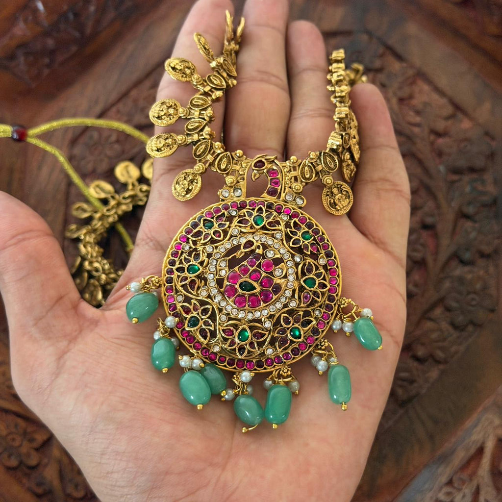 Premium Peacock Bridal Combo Set CS06 Anvika Jewels