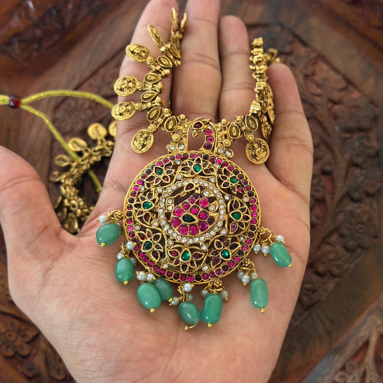 Premium Peacock Bridal Combo Set CS06 Anvika Jewels