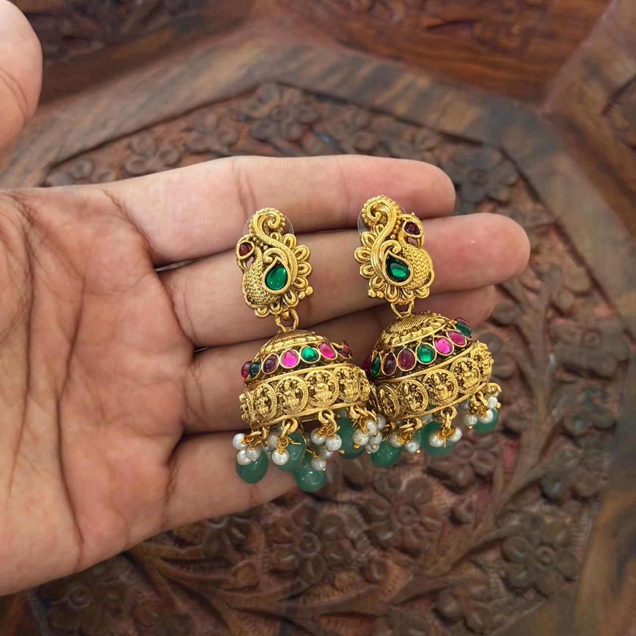 Premium Peacock Bridal Combo Set CS06 Anvika Jewels