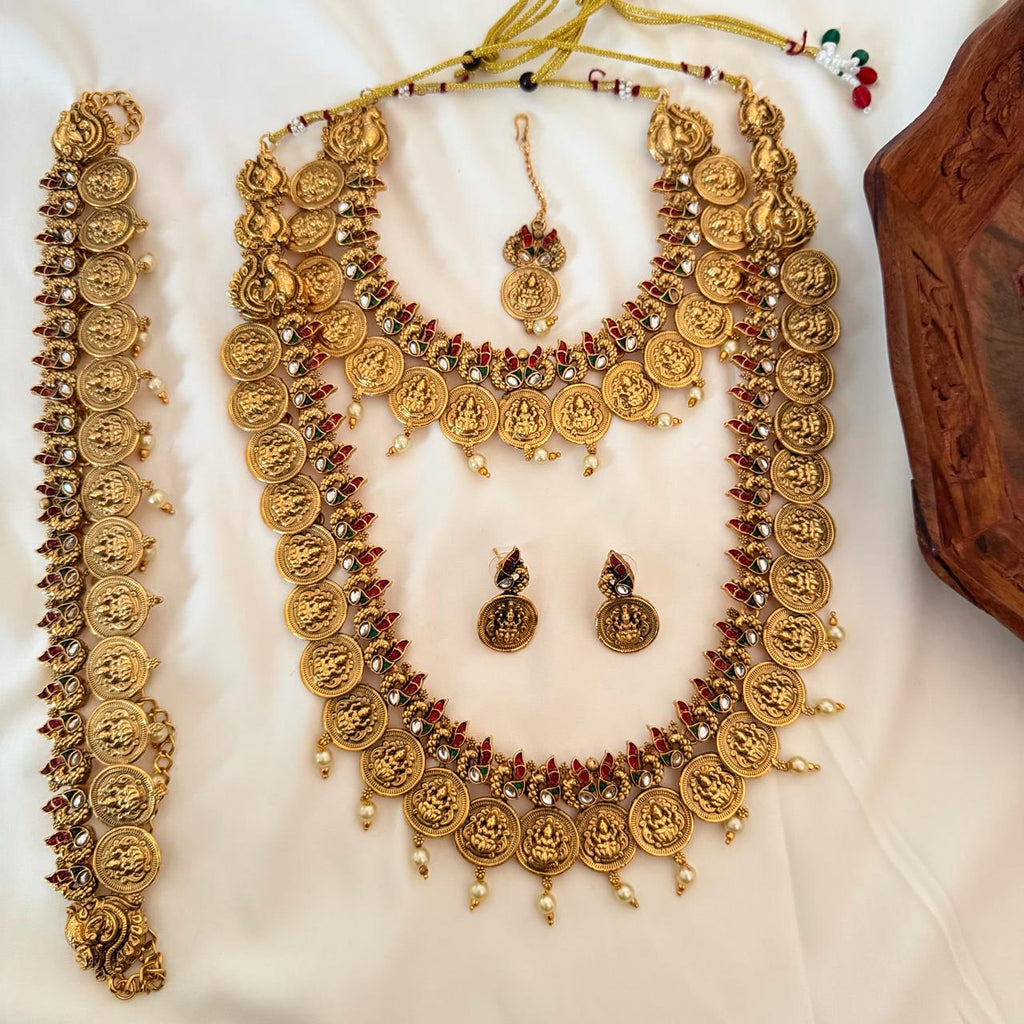 Premium Lakshmi Coin Bridal Combo Set CS14 Anvika Jewels