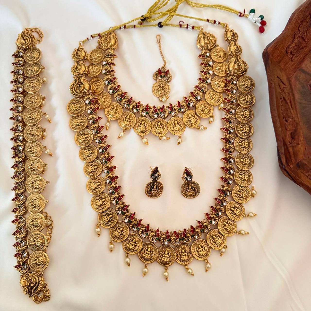 Premium Lakshmi Coin Bridal Combo Set CS14 Anvika Jewels