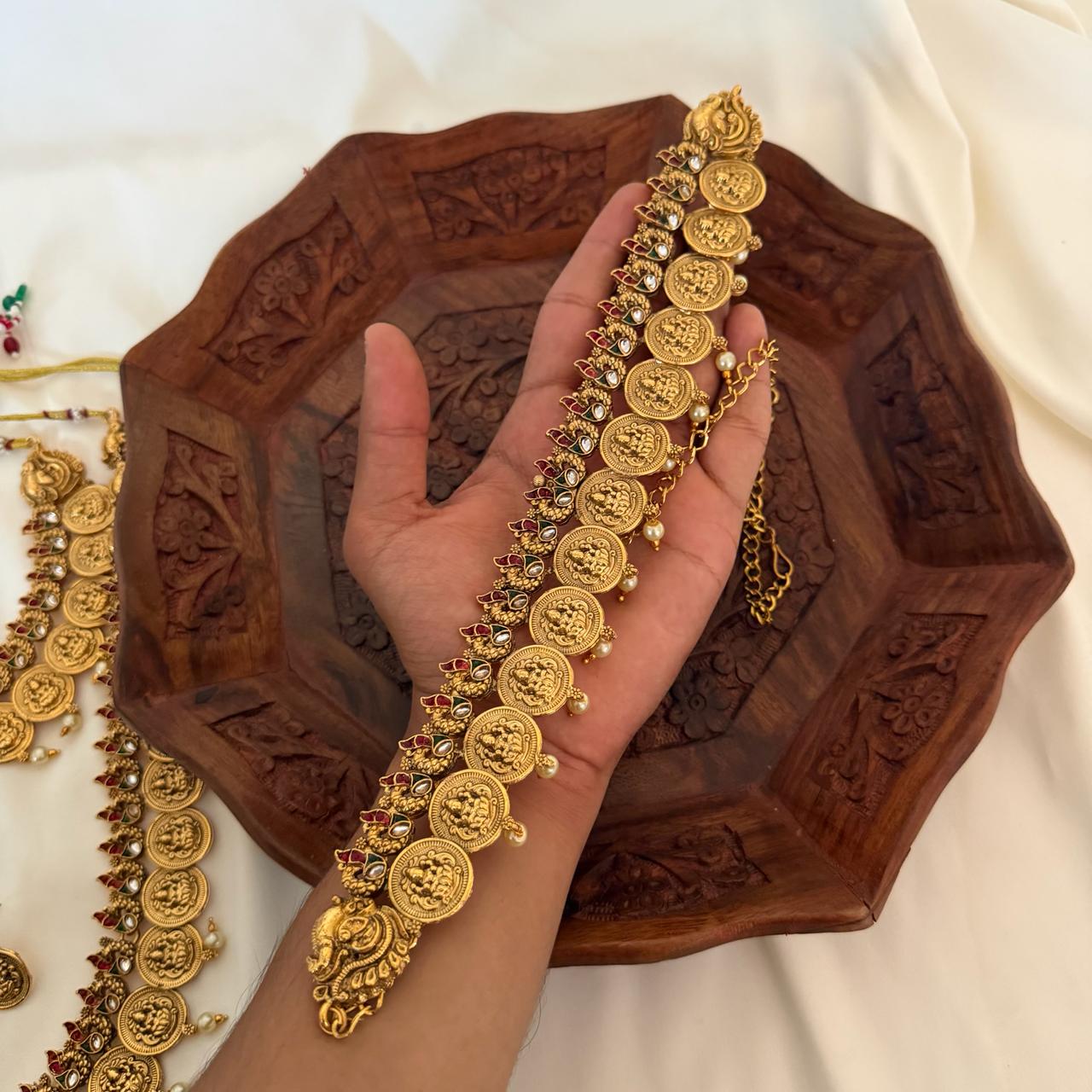 Premium Lakshmi Coin Bridal Combo Set CS14 Anvika Jewels